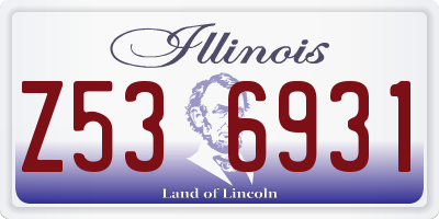 IL license plate Z536931