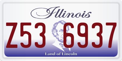 IL license plate Z536937