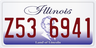 IL license plate Z536941