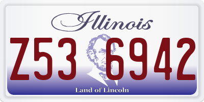 IL license plate Z536942