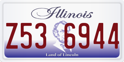 IL license plate Z536944