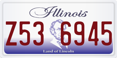 IL license plate Z536945