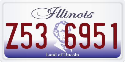 IL license plate Z536951
