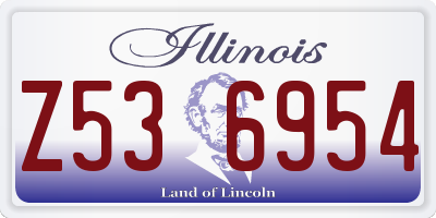 IL license plate Z536954