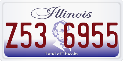IL license plate Z536955
