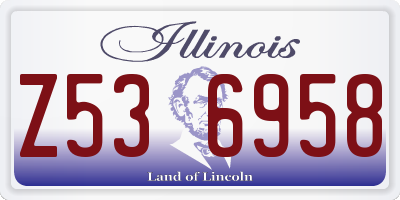 IL license plate Z536958
