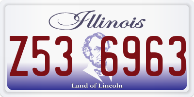 IL license plate Z536963