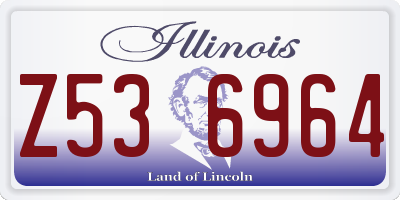 IL license plate Z536964