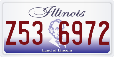 IL license plate Z536972