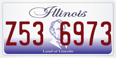 IL license plate Z536973