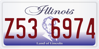 IL license plate Z536974