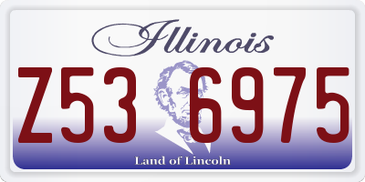 IL license plate Z536975