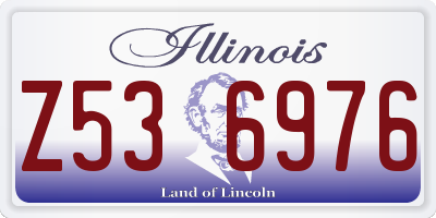 IL license plate Z536976