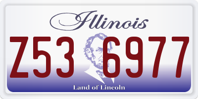 IL license plate Z536977