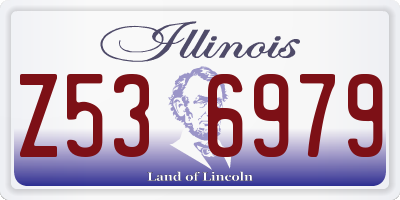 IL license plate Z536979