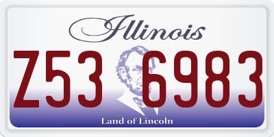 IL license plate Z536983