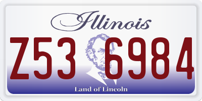 IL license plate Z536984