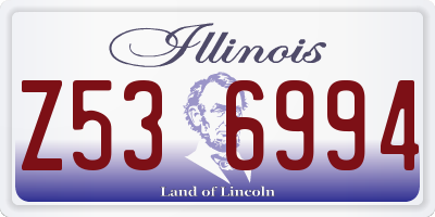 IL license plate Z536994