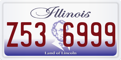 IL license plate Z536999