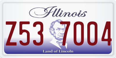 IL license plate Z537004
