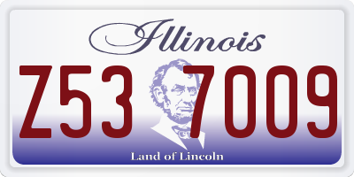 IL license plate Z537009