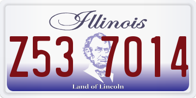 IL license plate Z537014