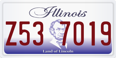 IL license plate Z537019