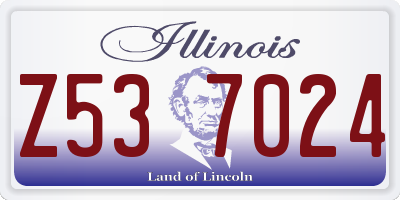 IL license plate Z537024