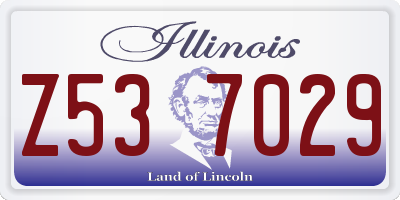 IL license plate Z537029