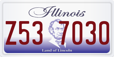 IL license plate Z537030