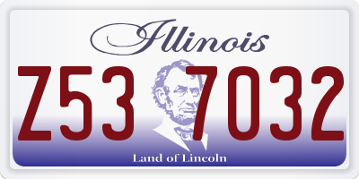 IL license plate Z537032