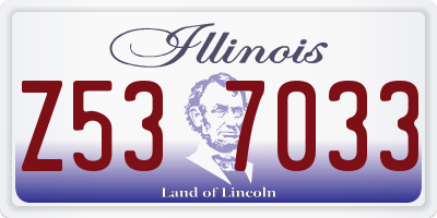IL license plate Z537033
