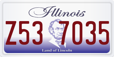 IL license plate Z537035