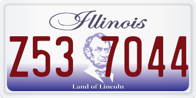 IL license plate Z537044