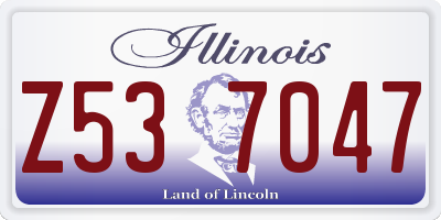 IL license plate Z537047