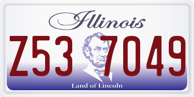 IL license plate Z537049