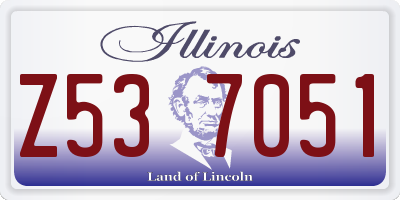IL license plate Z537051