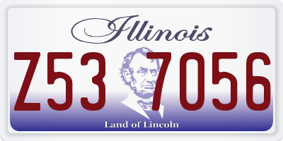 IL license plate Z537056