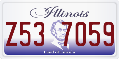 IL license plate Z537059