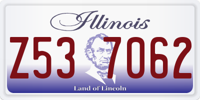 IL license plate Z537062