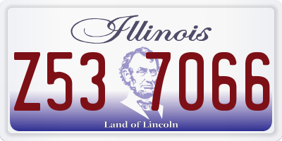 IL license plate Z537066