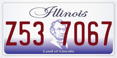 IL license plate Z537067