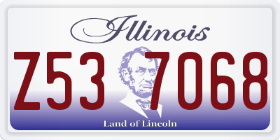 IL license plate Z537068