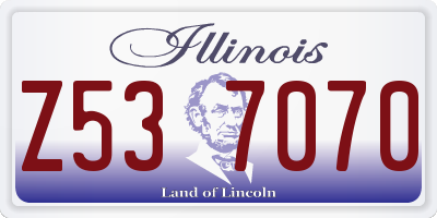IL license plate Z537070