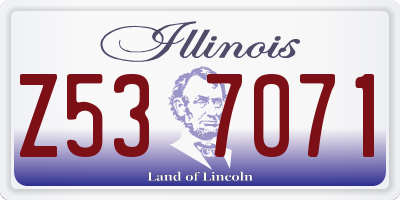 IL license plate Z537071