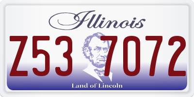 IL license plate Z537072