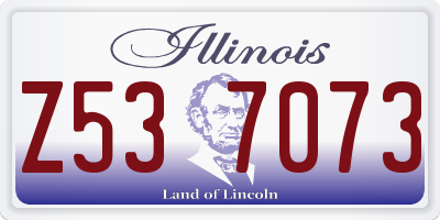 IL license plate Z537073