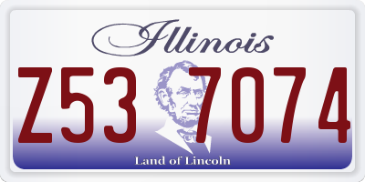IL license plate Z537074