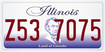 IL license plate Z537075