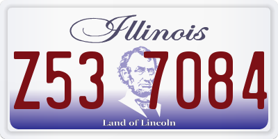 IL license plate Z537084